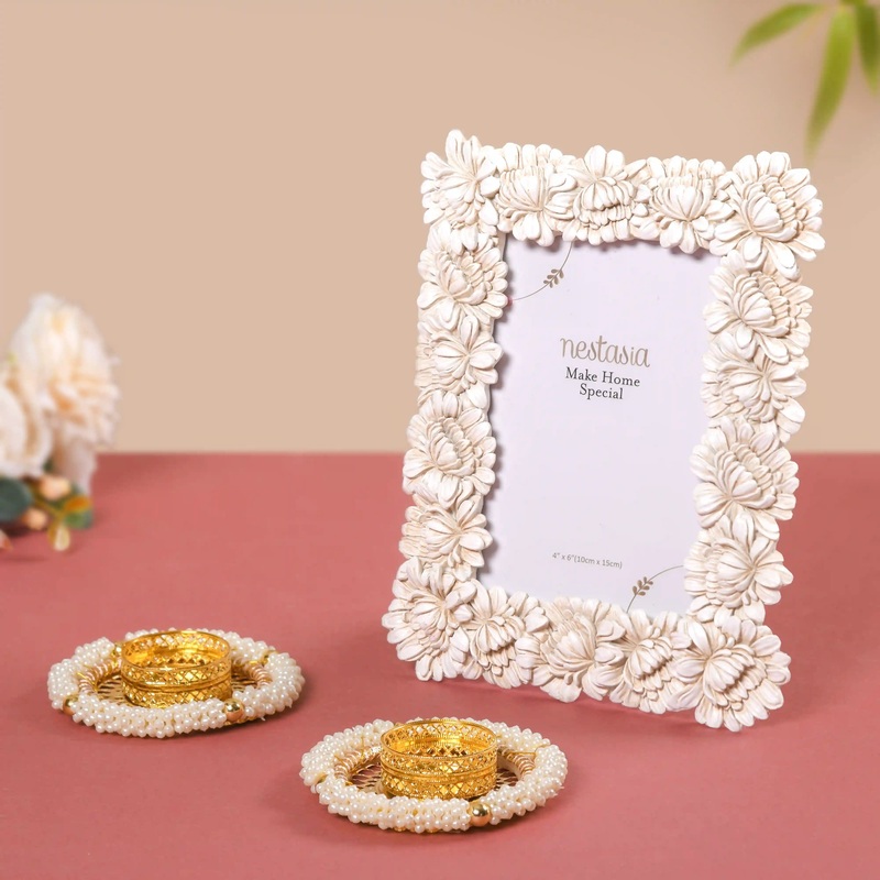 White Frame Tealights Purity Gift Set 3