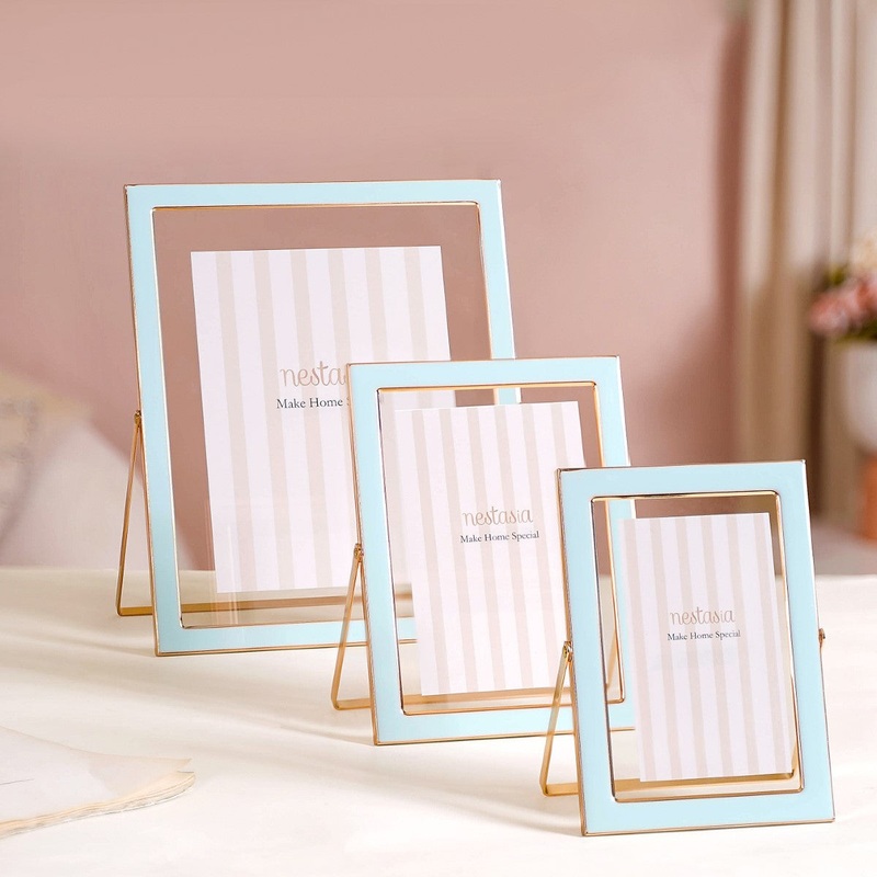 Transparent Photo Frame Baby Blue Set Of 3