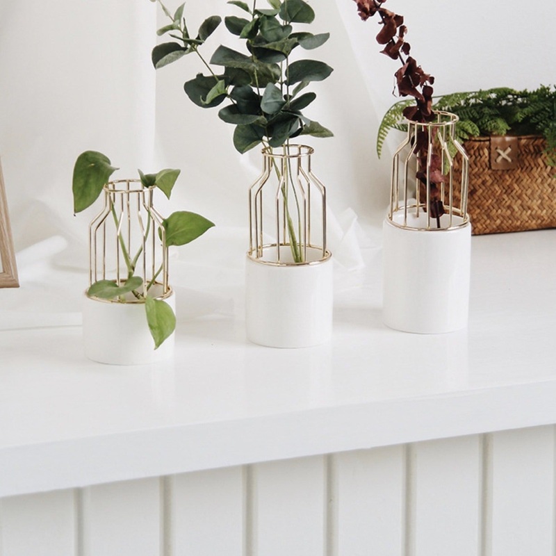 Ceramic Metal Vase