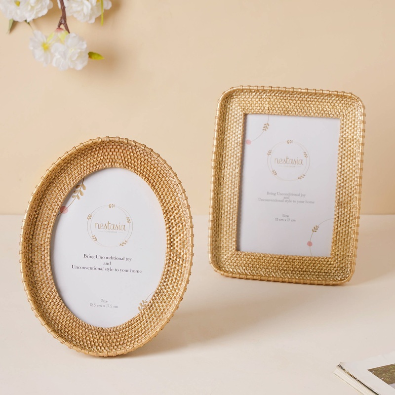Gold Basket Photo Frame