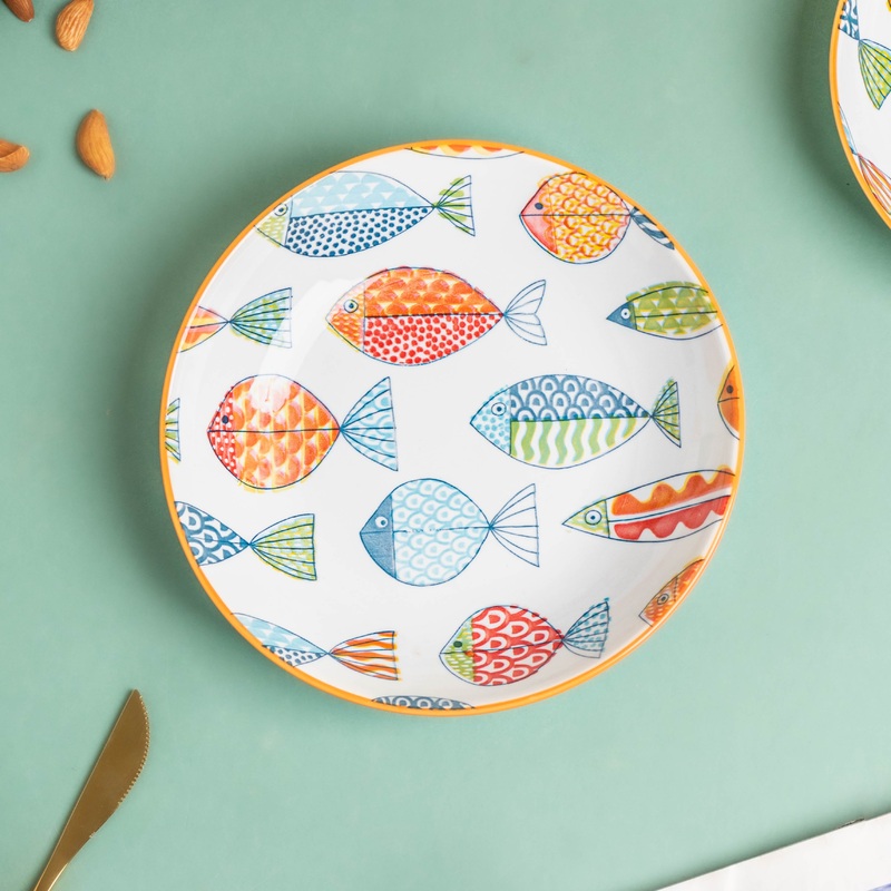 Ukiyo Ceramic Snack Plate 8 inch