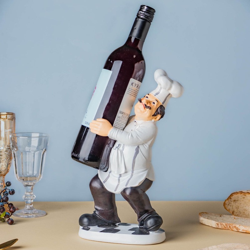 Wine Holder Chef Decor