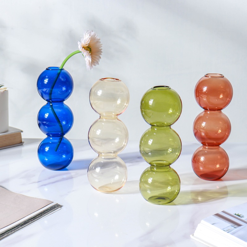 Three Bubbles Glass Vase