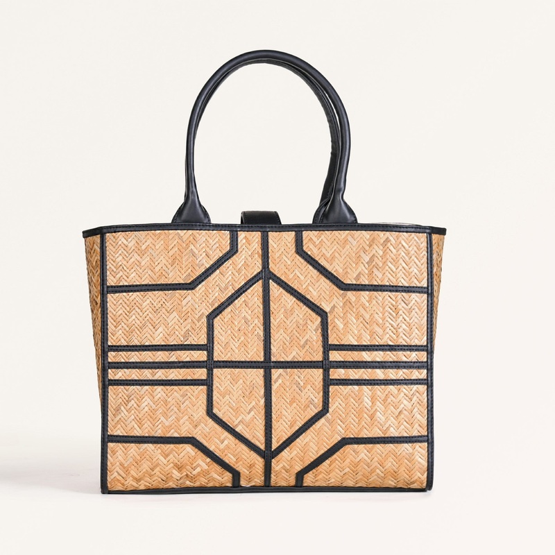 BreezeBag Handwoven Carryall Tote Black