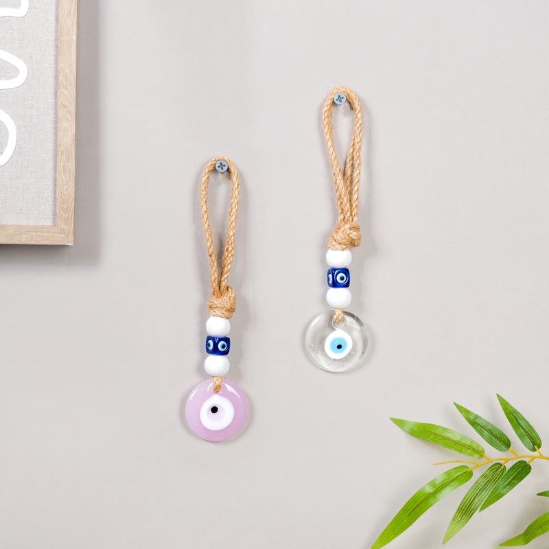 Evil Eye Pendant Wall Hanging Set Of 2