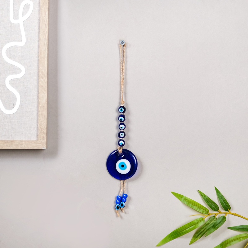 Glass Evil Eye Pendant Wall Hanging