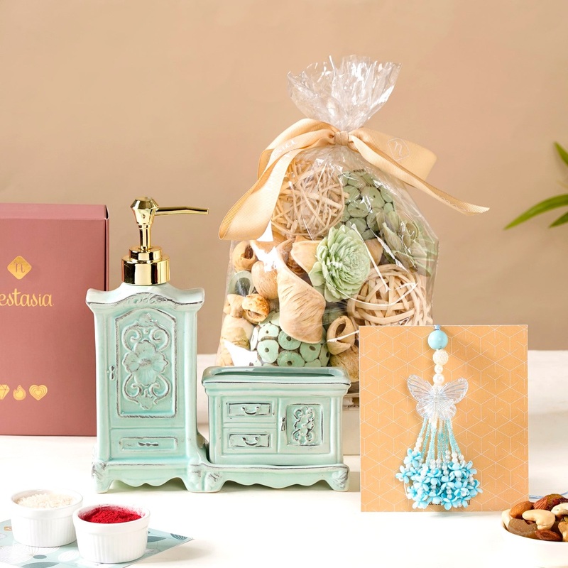 Retro Chic Lumba Rakhi Gift Hamper For Sister