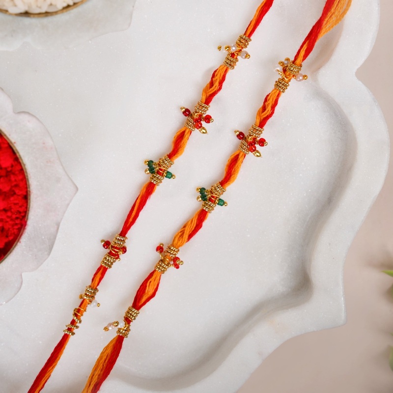 Beaded Bond Rakhi Gift Set