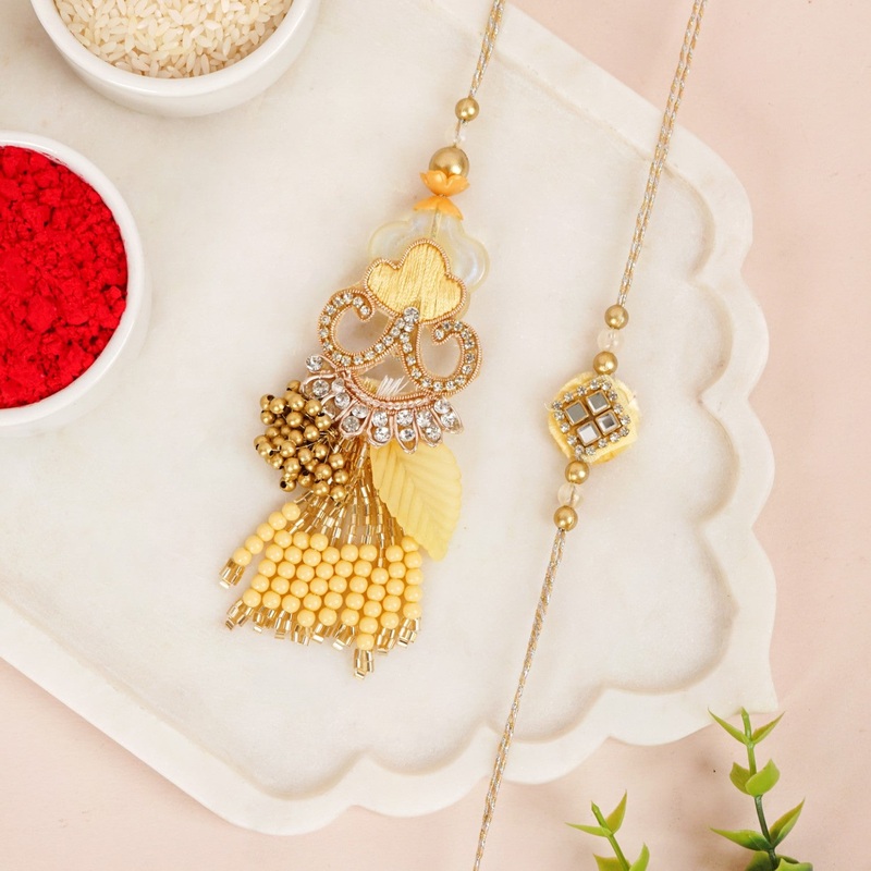 Golden Glow Rakhi Lumba Gift Set