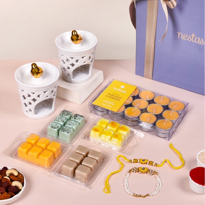 Heavenly Aroma Rakhi Hamper For Bhaiya Bhabhi