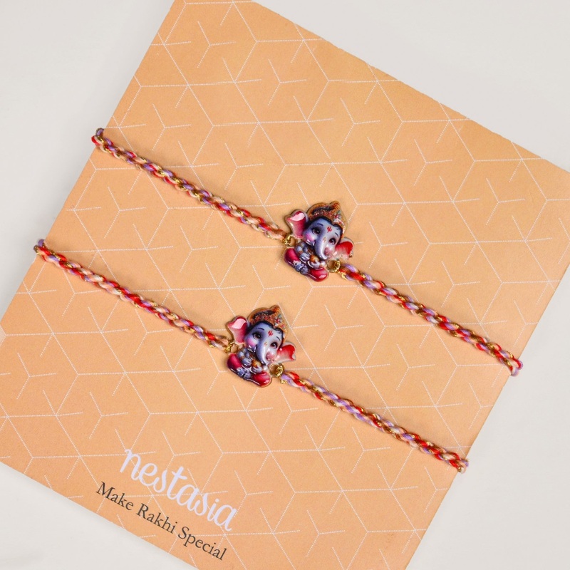 Lord Ganesha Set Of 2 Rakhi