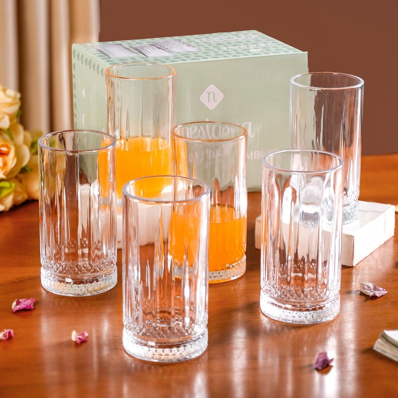 Tall Cocktail Glass Set Of 6 466ml