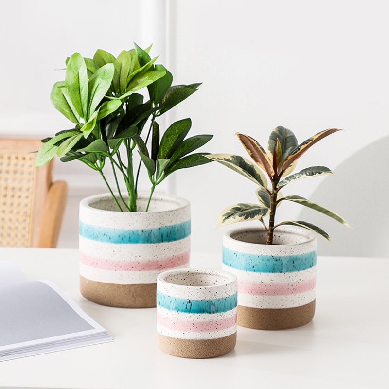 Multicolour Plant Pot Set Of 3