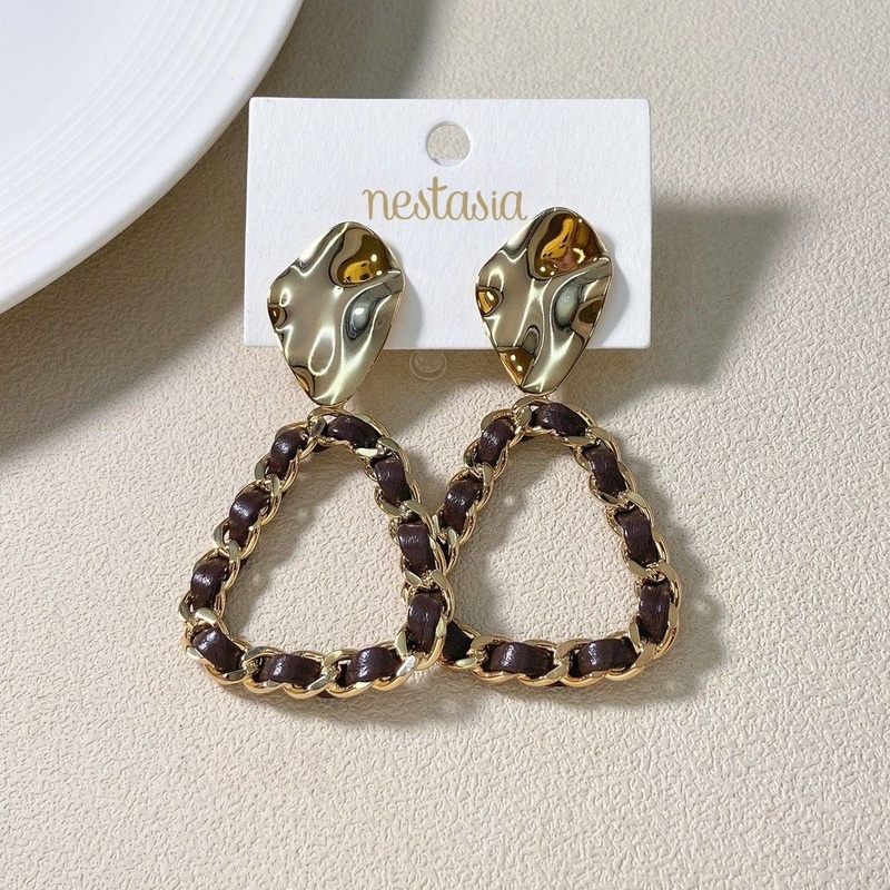 Hammered Dangle Earrings