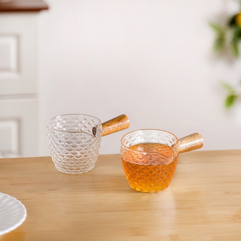 Glass Syrup BowlWithHandle 120ml Set Of 2