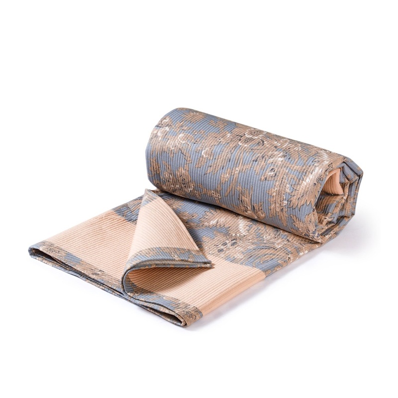 Soft Florals Light Blue Cotton Bedcover 254x233cm