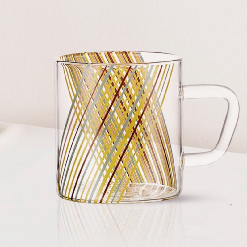 Prism Glass Mug, Set of 6, 295ml
