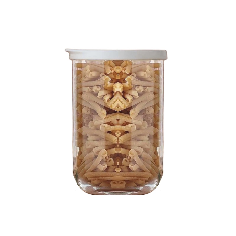1 Litre Glass Jar With White Lid