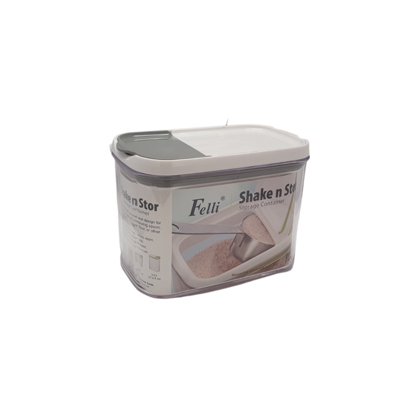 1 Litre Grey Shake And Store Storage Container