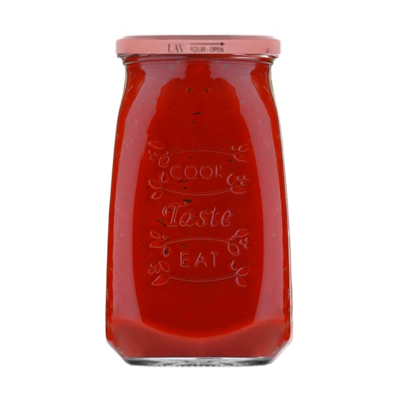 12 Piece 1050ml Glass Jar With Rose Gold Lid