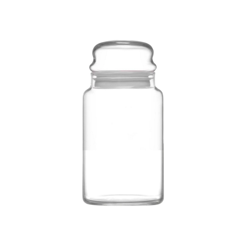 24 Piece 890ml White Glass Jar