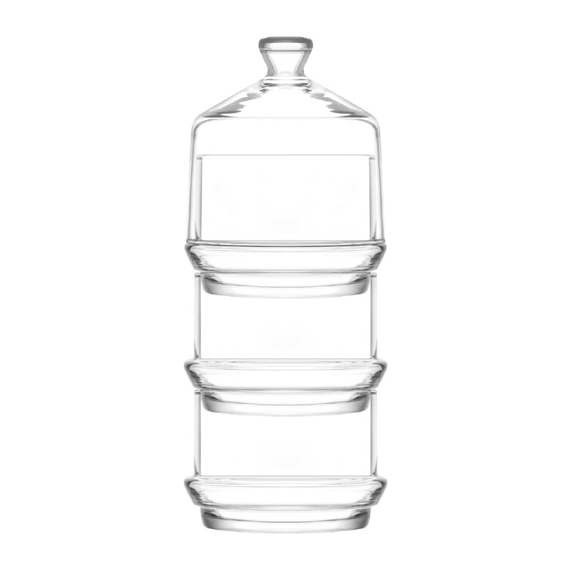 3 Piece 710ml Glass Berry Jars With Lid