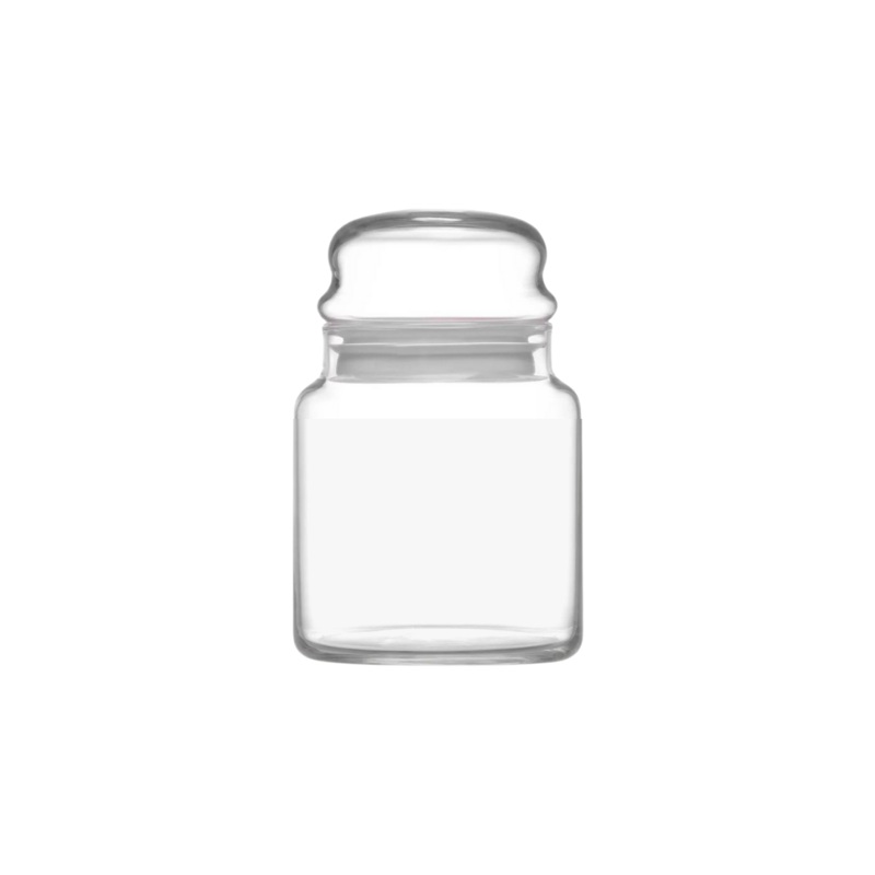 48 Piece 290ml White Glass Jar