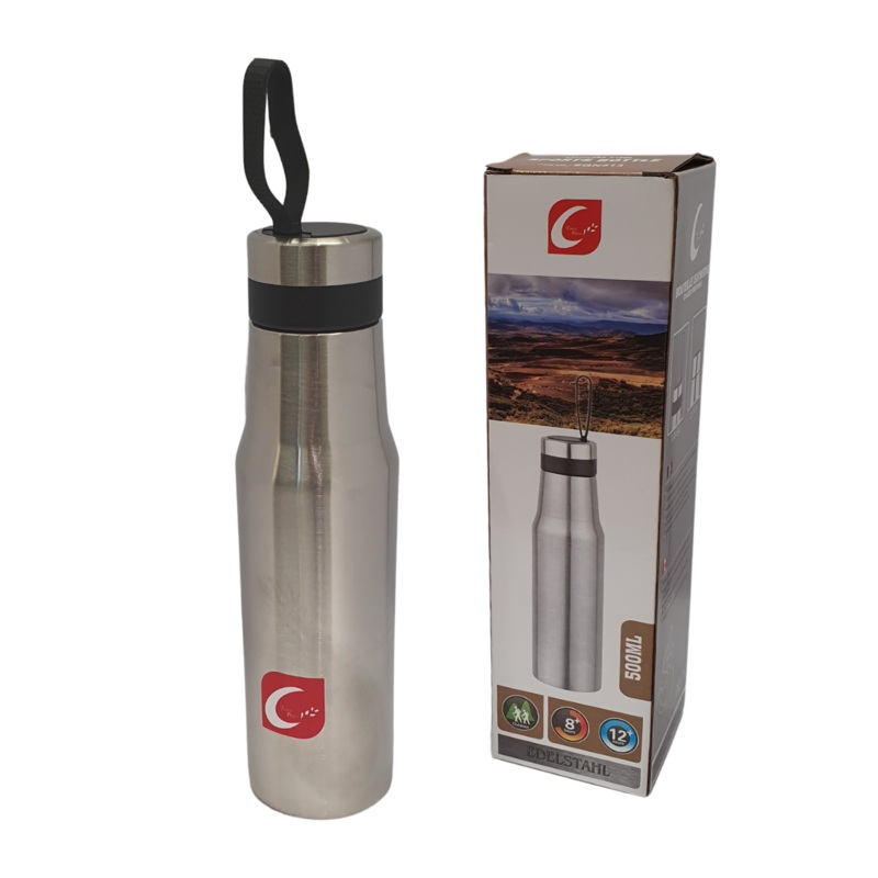 500ml Stainless Steel Sports Bottle With Hook