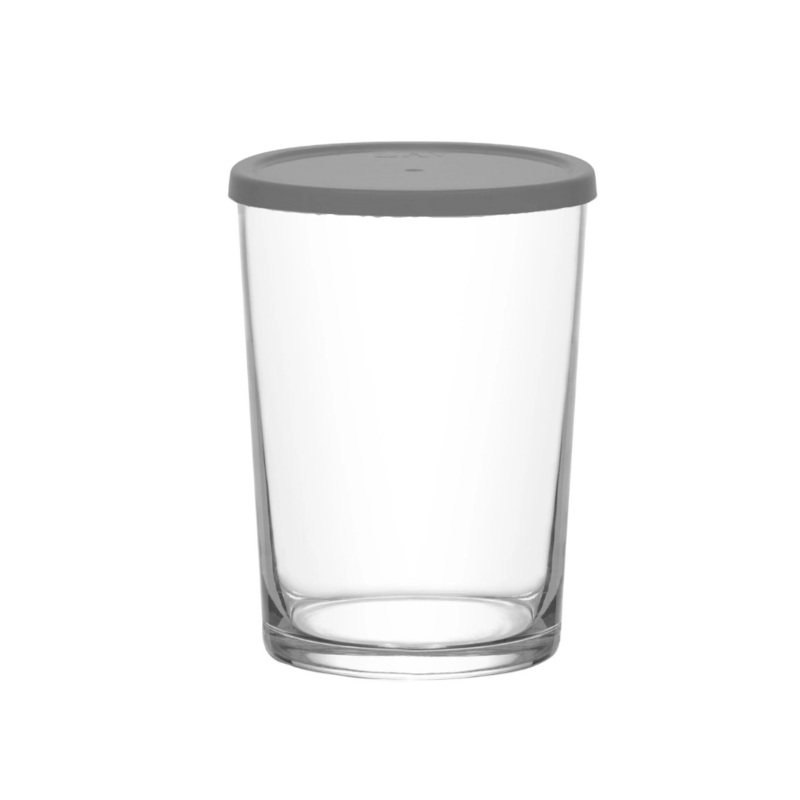 520ml Glass Jar With Grey Lid