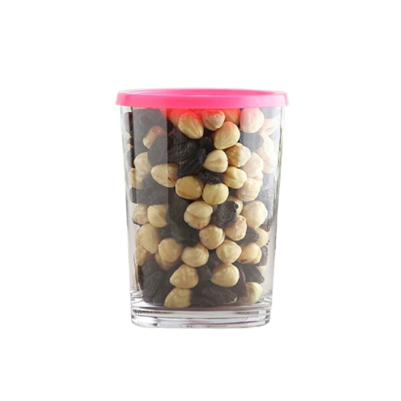 520ml Glass Jar With Pink Lid