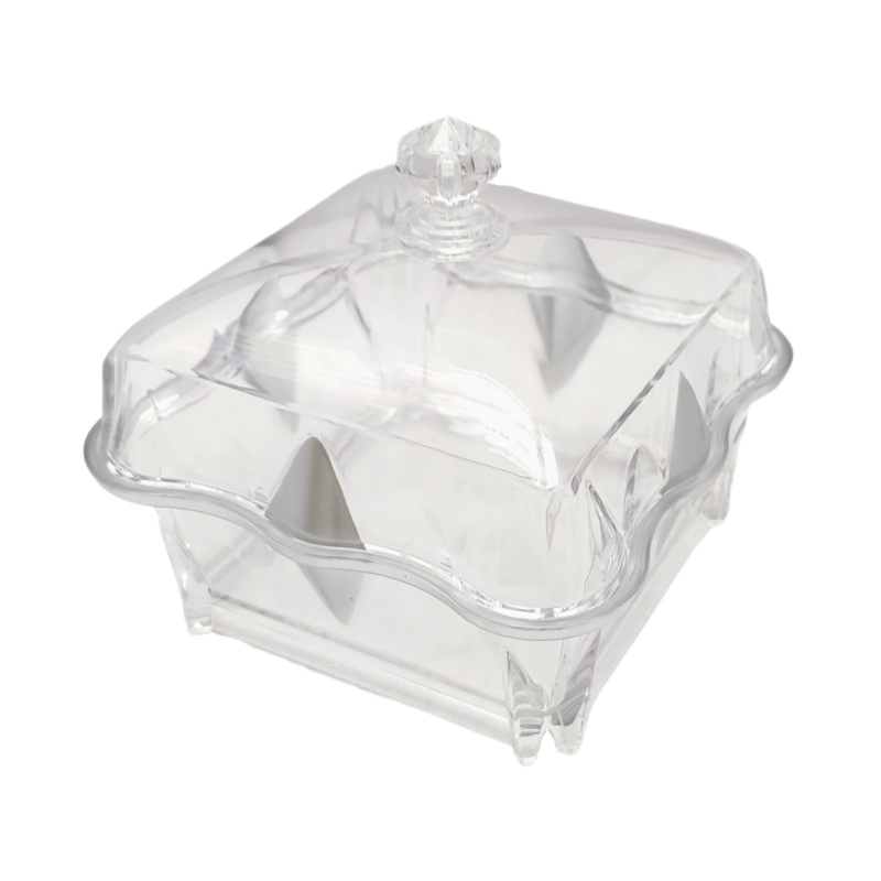 Acrylic Clear Square Snacks Bowl