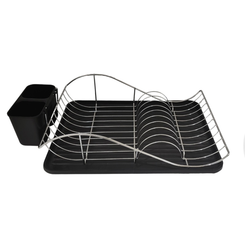 Chrome Dish Rack With Tray