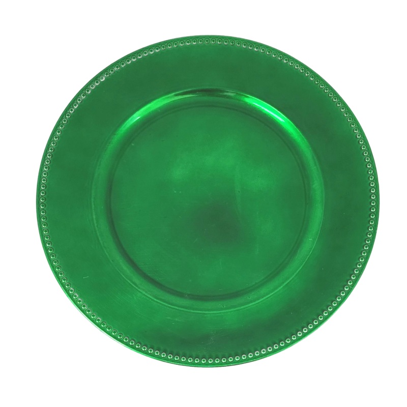 Green Underplate With Bead