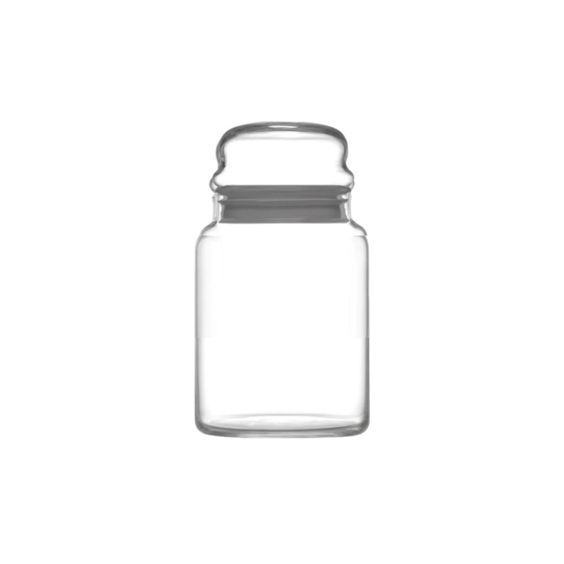 24 Piece 635ml Grey Glass Jar