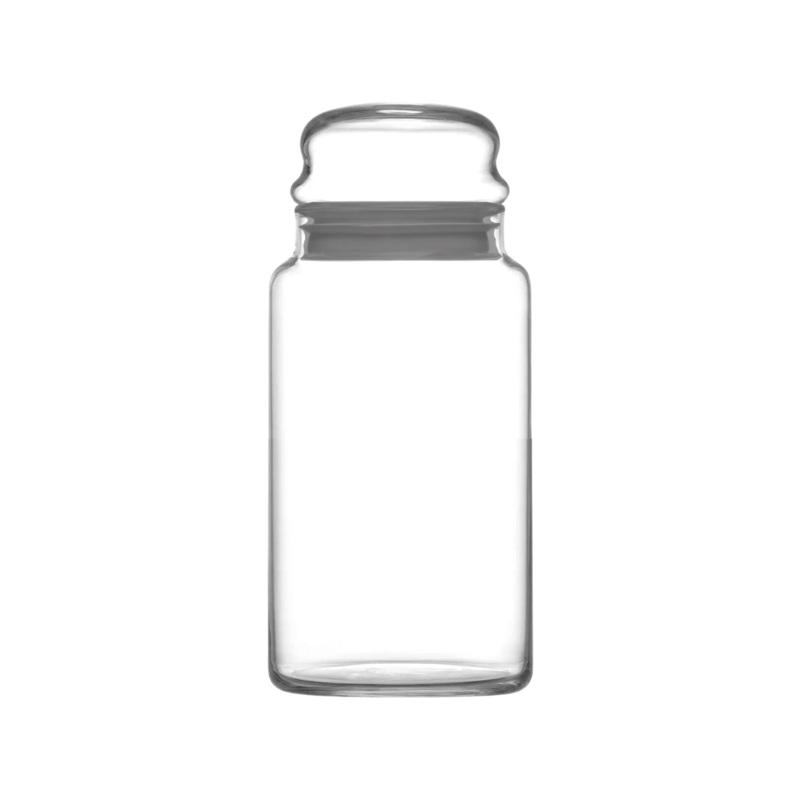 24 Piece 890ml Grey Glass Jar