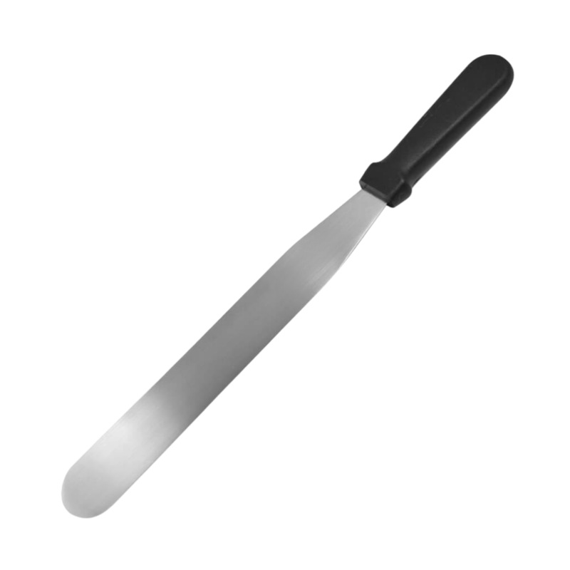 35cm Stainless Steel Icing Spatula With Black Plastic Handle