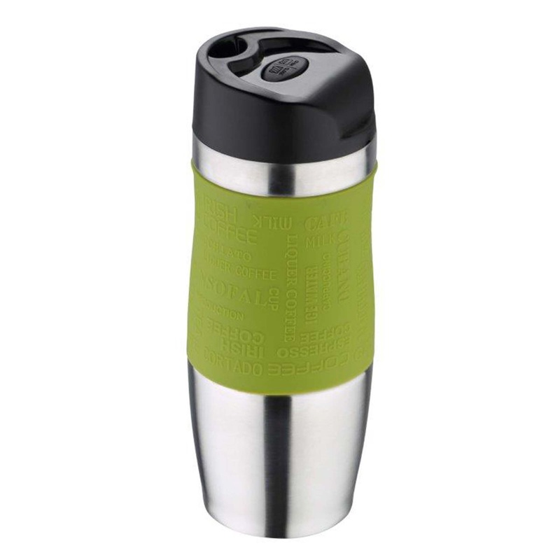 400ml Stainless Steel Green Travel Mug