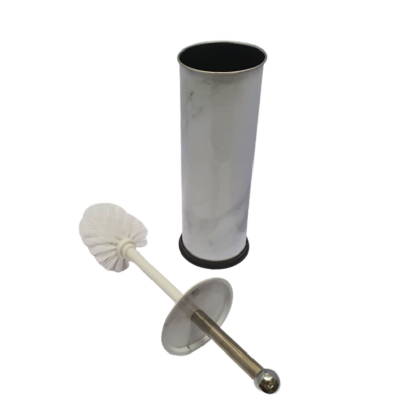 White Marble Look Toilet Brush