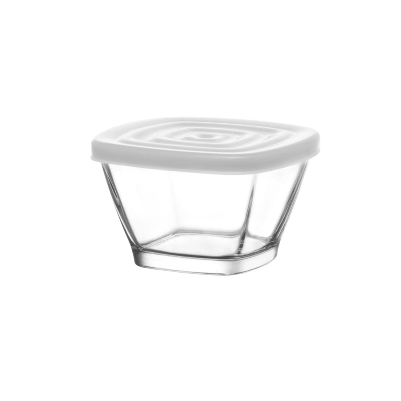 1 Piece 315ml Square Jar With White Lid