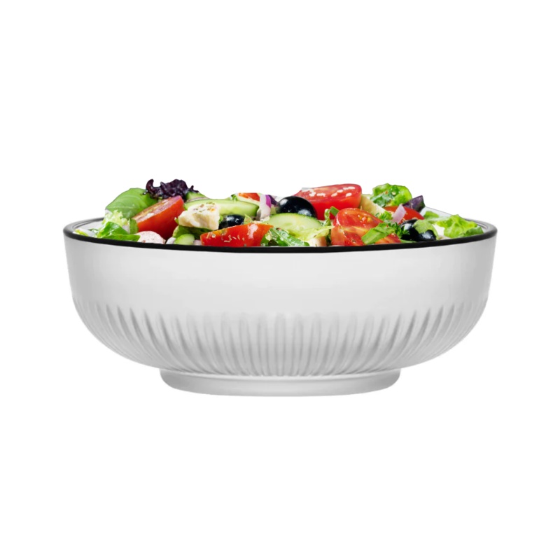 1 Piece 880ml White Frosted Tokyo Glass Bowl