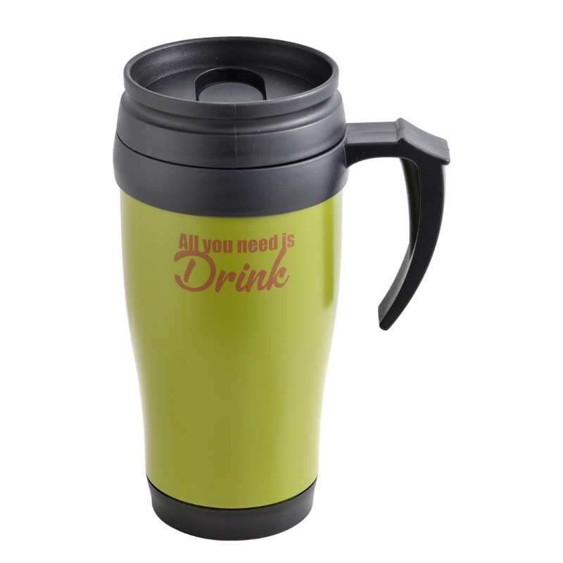 Green 400ml Travel Mug