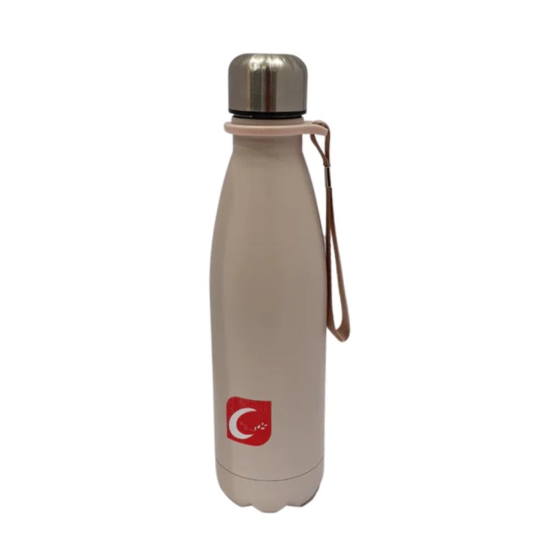 Light Pink 500ml Stainless Steel Sports Bottle With Handle