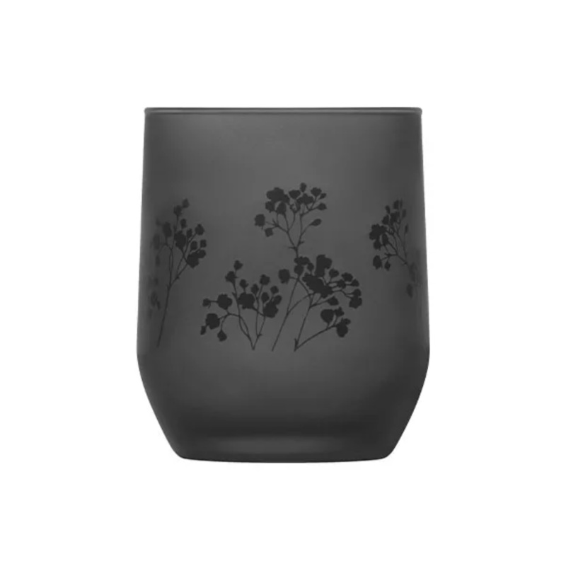 24 Piece 315ml Black Frosted Tokyo Whisky Glass