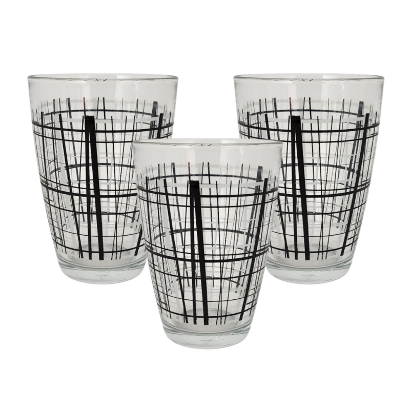3 Piece 415ml Vega Hi-ball Glass With Pattern