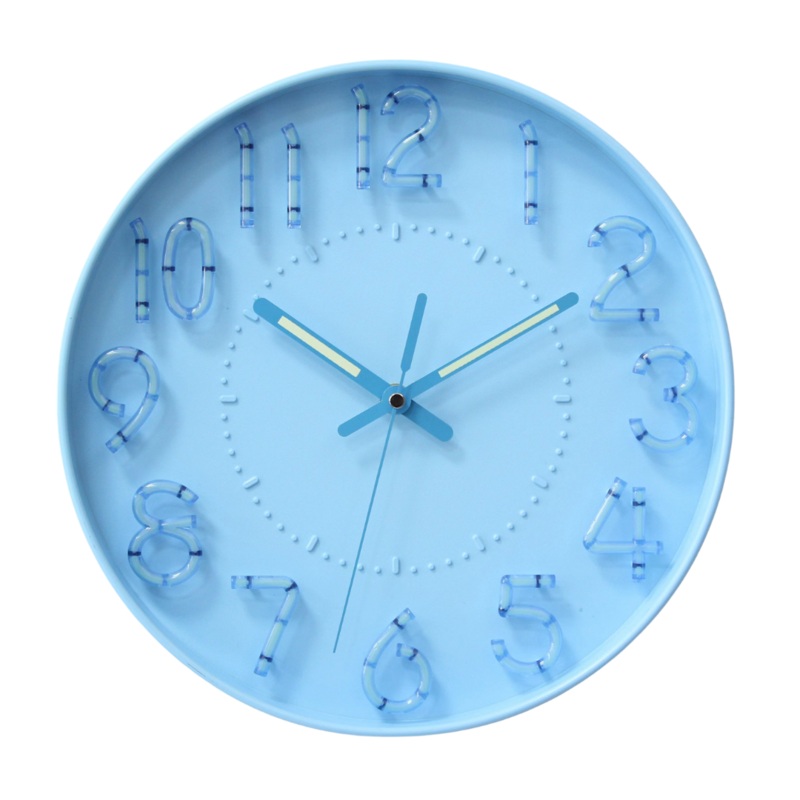 Round Glow In The Dark Wall Clock
