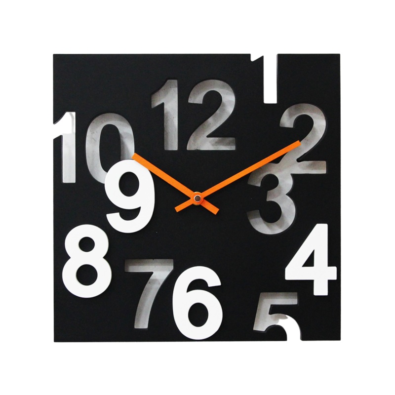 Square 3D Wall Clock