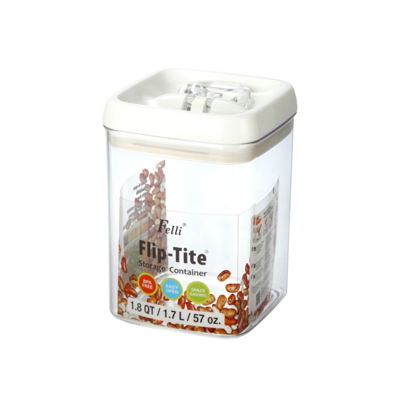 1.7 Litre Acrylic Flip Tite Storage Container