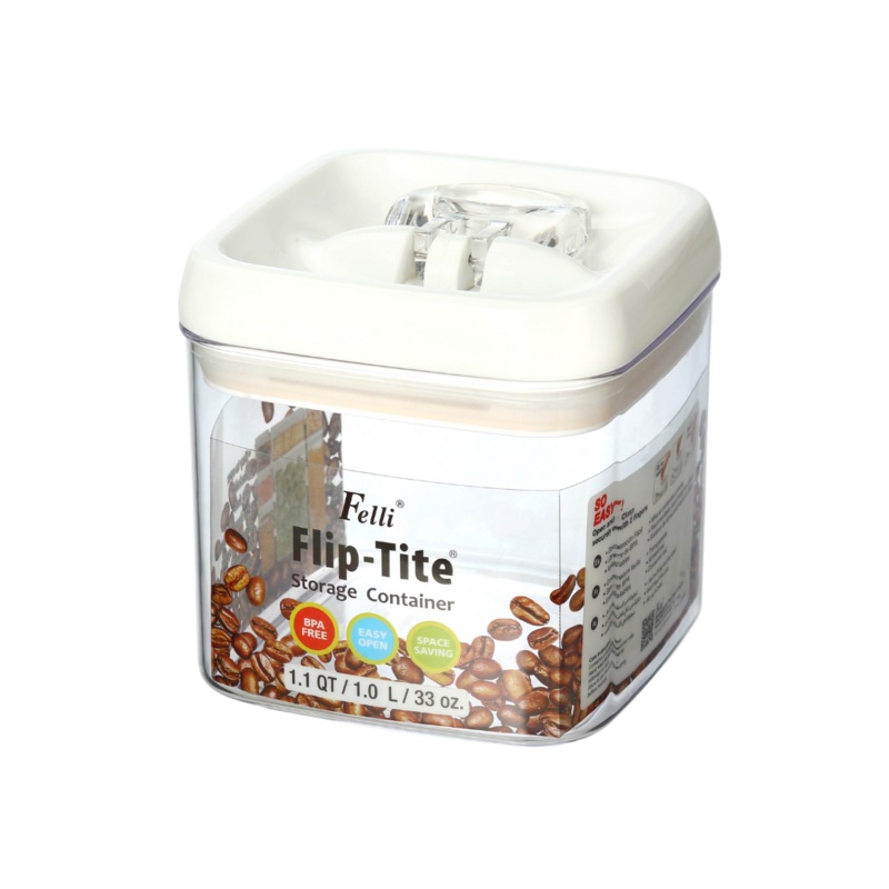 1 Litre Acrylic Flip Tite Storage Container