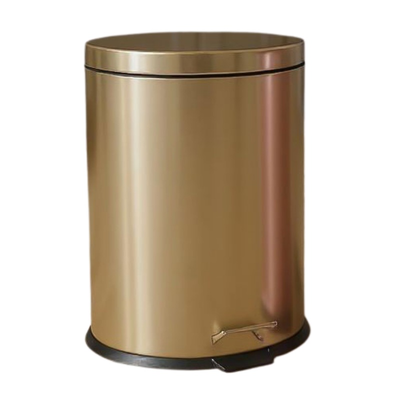 20 Litre Gold Stainless Steel Dust Bin