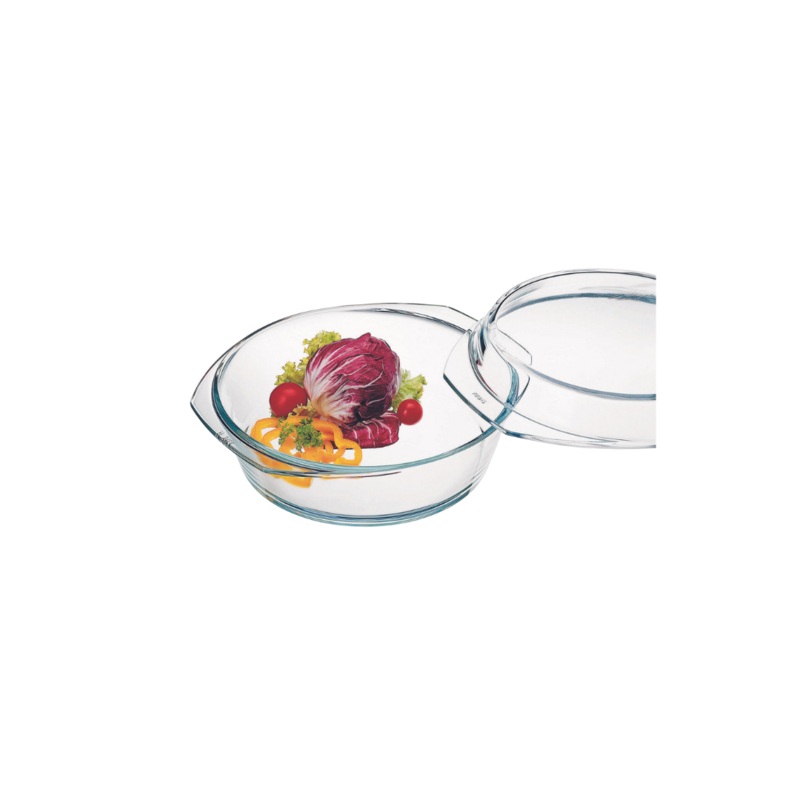 700ml Round Glass Casserole With Lid